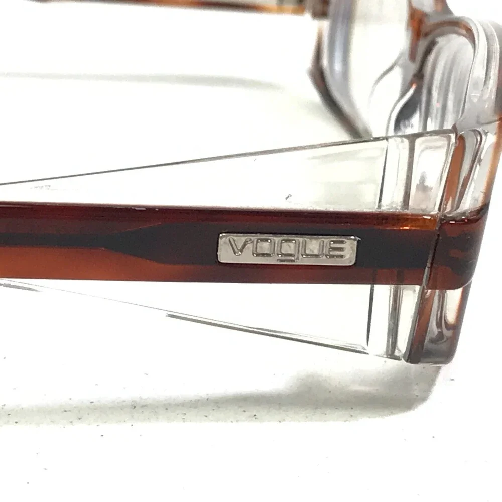 Vogue Eyeglasses Frames VO2389 1471 Brown Tortoise Clear Rectangular 53-15-140